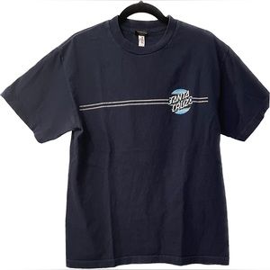 Santa Cruz Skater Short Sleeve Tee, Navy, Men’s Sz M